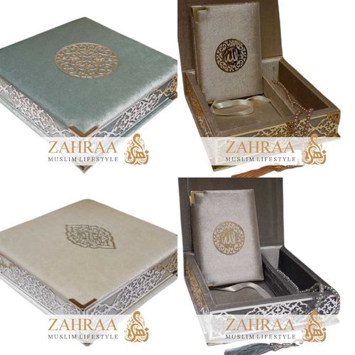 Velvet Box with Quran and Tesbih
