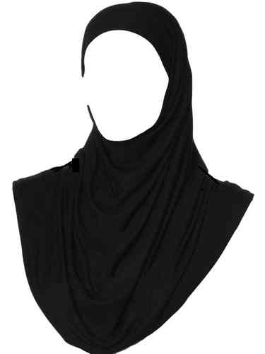 Maxi Jersey Hijab Black