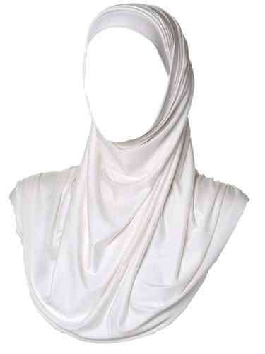 Maxi Jersey Hijab Off White