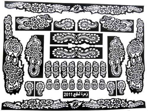 Henna Tattoo Schablone