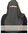 Niqab 3 Layers Dark Grey with Nose String