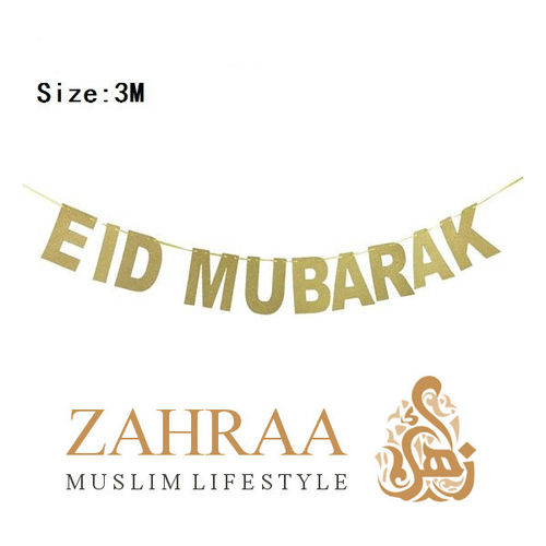 Garland "Eid Mubarak" Gold