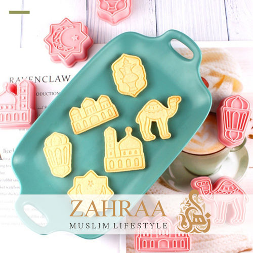 Islamic Cookie Cutter with Stencil (6 Pcs.)