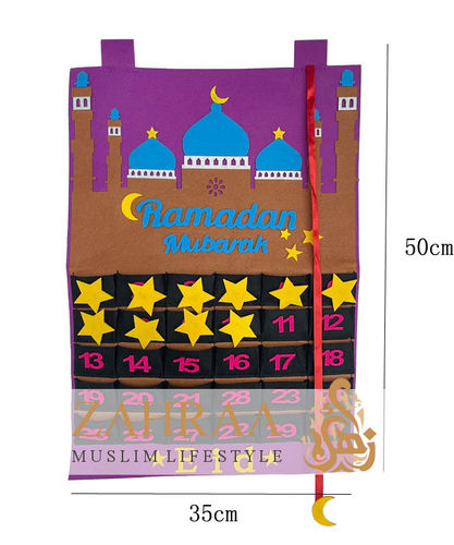 Ramadan Calender Ramadan Mubarak with Stars