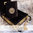Samtbox mit Quran und Tesbih Schwarz/Gold