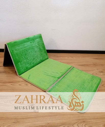 Comfort Prayer Mat with Backrest Light Green