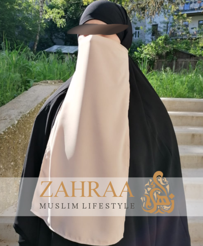 Half-Niqab 1 Layer Madina Silk