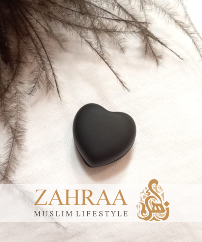 Single Magnet Elegant Heart Dull Black