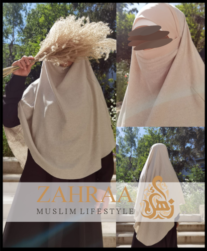 Khimar Djasia Leinen Jersey Kinn- und Kopfteil