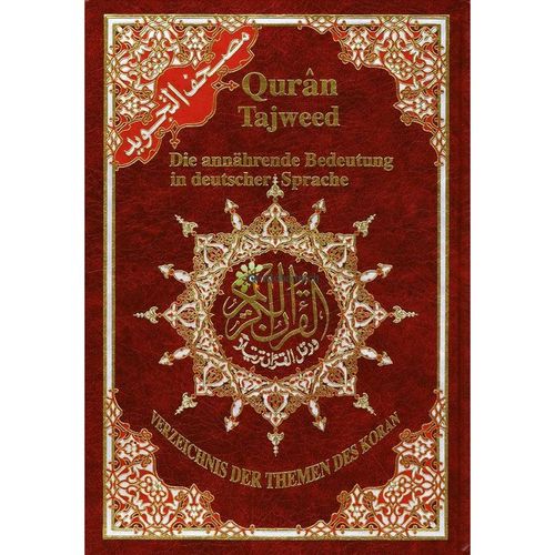 Quran Tajweed - Arabic/German (24,5 x17,5 cm)
