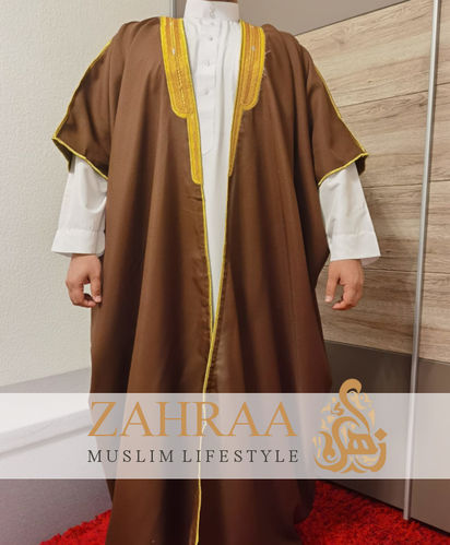 Bisht Arabic Cloak For Men Brown