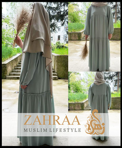 Abaya Silk With Tiers