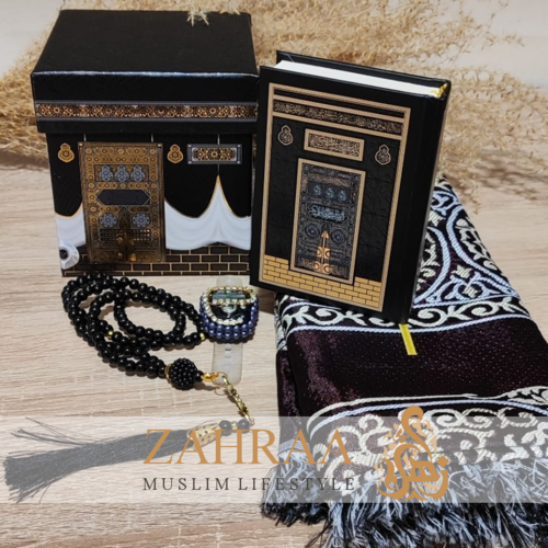 Kaaba Box mit Quran, Teppich, Tesbih und Dhikr Zähler