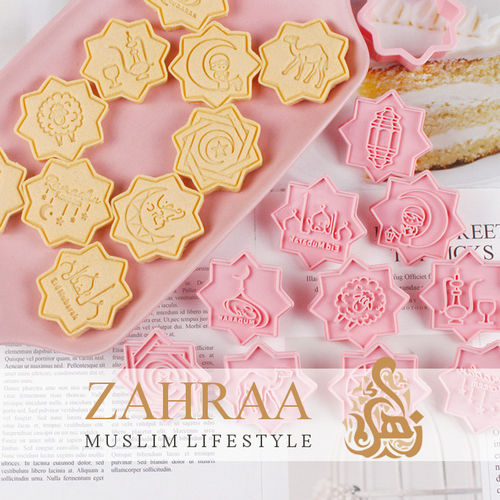 Islamic Cookie Cutter with Stencil Nr.1 (10 Pcs.)