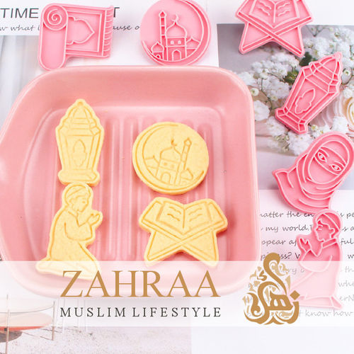 Islamic Cookie Cutter with Stencil Nr.2 (6 Pcs.)