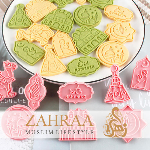 Islamic Cookie Cutter with Stencil Nr.6 (8 Pcs.)