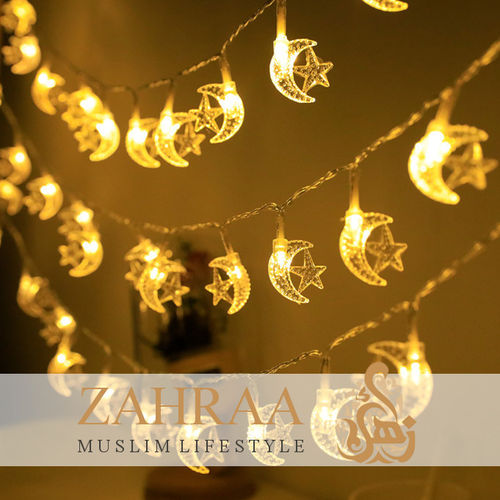 Ramadan Eid String Of Lights Moon & Star