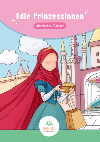 Edle Prinzessinnen islamisches Malbuch