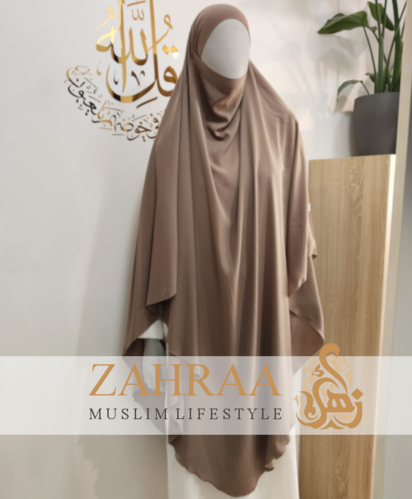 Firdaws Khimar mit Jersey Stirn- und Kopfteil