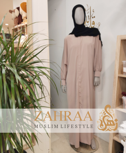 Abaya Djasia Madina Silk mit Zipp nude ca. 151cm/Gr. L
