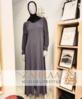 Abaya Djasia Madina Silk with zip blue-gray approx. 148cm/S