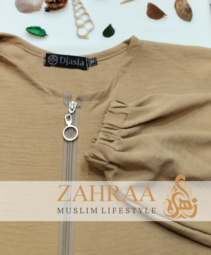 Abaya Djasia Jazz mit Zipp apricot ca. 147cm/Gr. XL