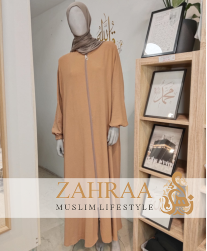 Abaya Djasia Jazz mit Zipp apricot ca. 147cm/Gr. XL