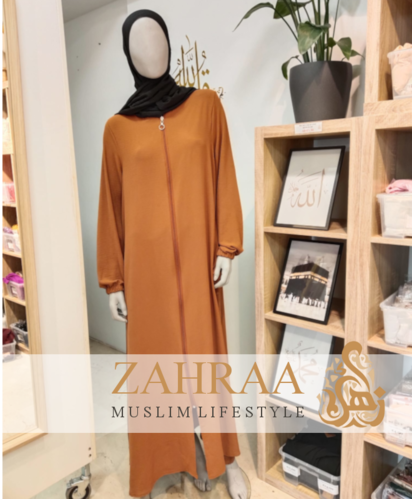 Abaya Djasia Jazz mit Zipp helles Terracotta ca. 146cm/Gr. L