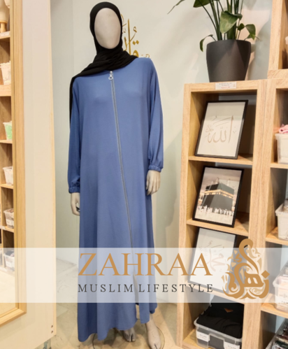 Abaya Djasia Jazz mit Zipp dunkles Jeans ca.144cm/Gr. S