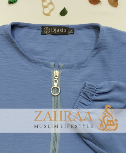 Abaya Djasia Jazz mit Zipp dunkles Jeans ca.144cm/Gr. S