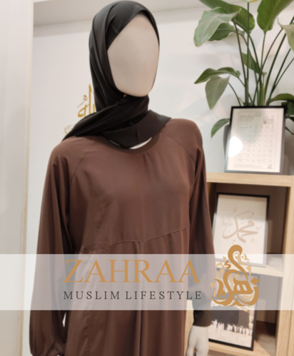 Abaya Djasia Fatima Dunkelbraun / Gr. M