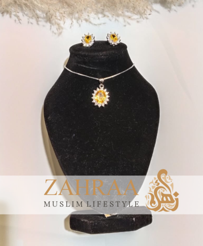 Schmuck Set Diamond Senf