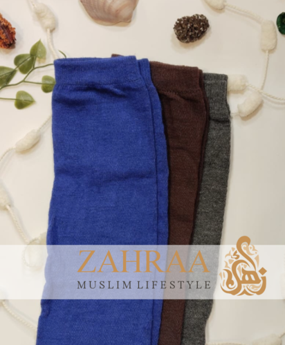 Long arm warmers with thumb hole, sweater look