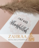 Poster A4 "end with Alhamdullilah" rosa