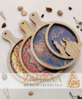 Wooden plate with handle Masjid Design