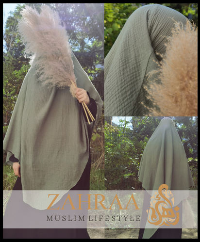 Khimar Mousselin 1-layer (only top)