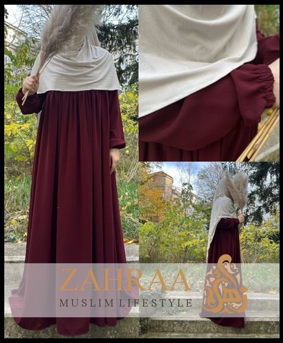 Abaya Djasia Khadija Burgundy
