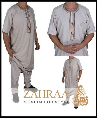 Männer Qamis Kurzarm Nr.424 mit Hose